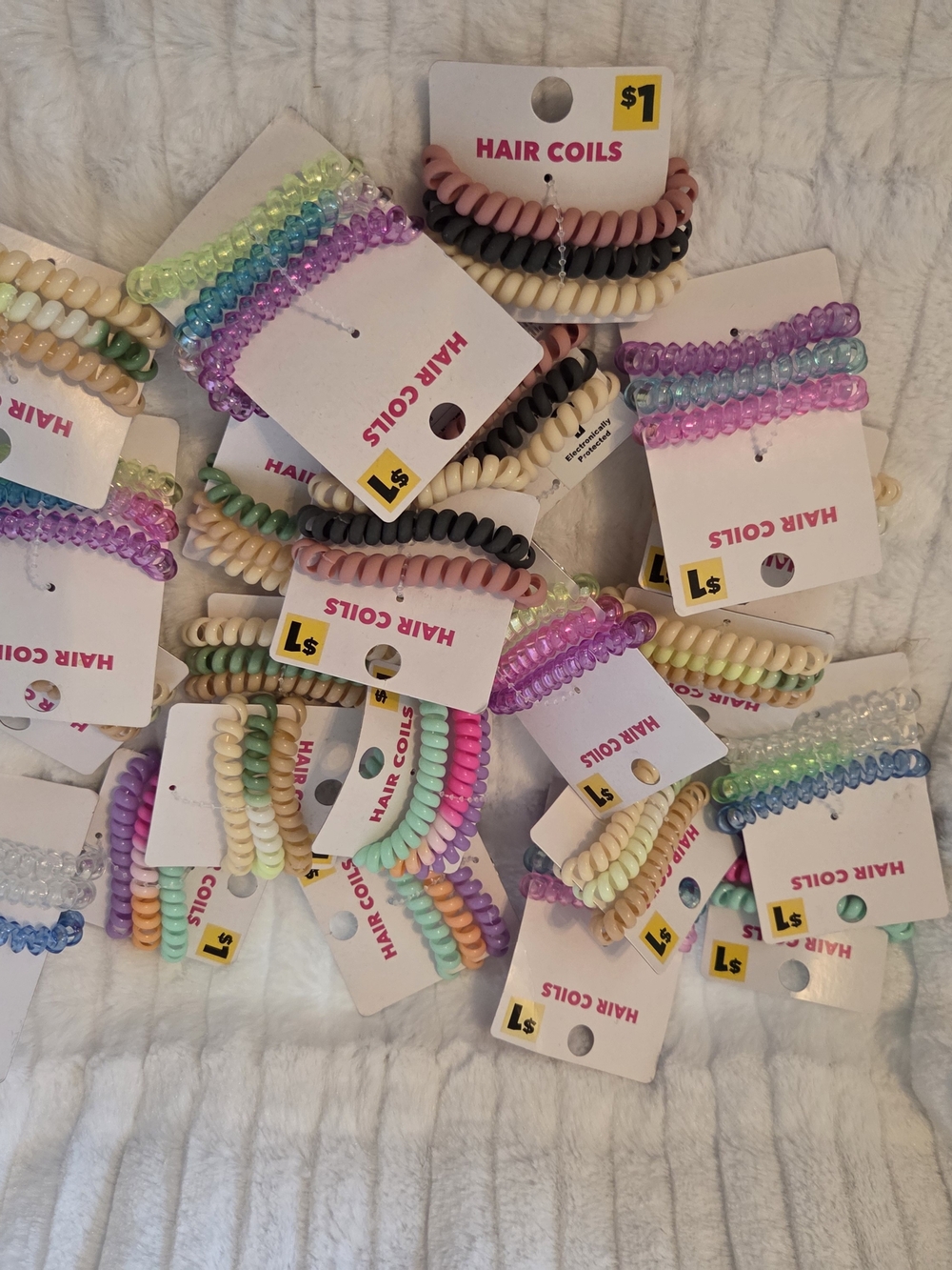 💚3 For $15💚NWT Mystery Bag Hair Coils Kids Spiral Hair Ties